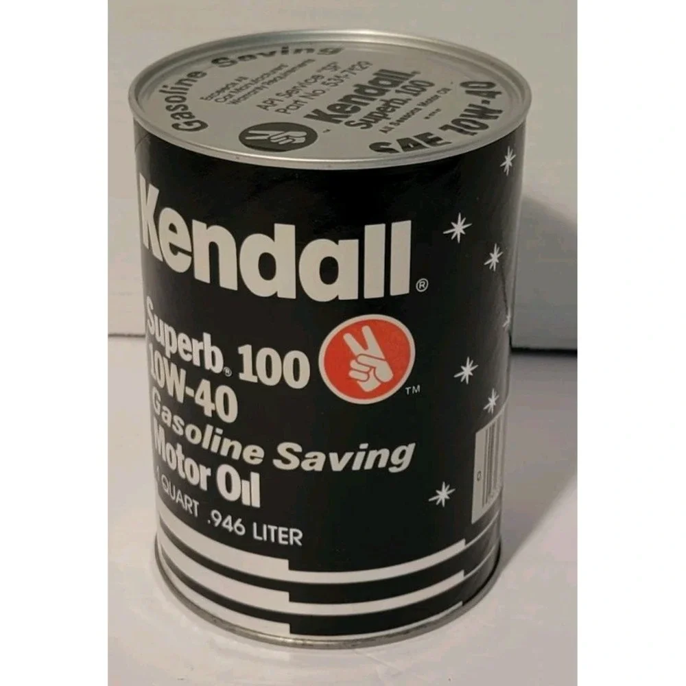Kendall Superb 100 Motor Oil 1 Qt Can 10W-40 NOS Sealed Full Can‎